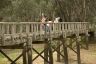 Family on bridge at Swan Hill Pioneer Settlement